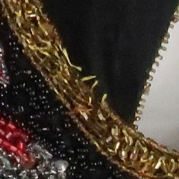 NAEEM KHAN RIAZEE VINTAGE SILK MULTI COLORED BEADED FRINGE SEQUIN PARTY DRESS - Picture 10 of 14